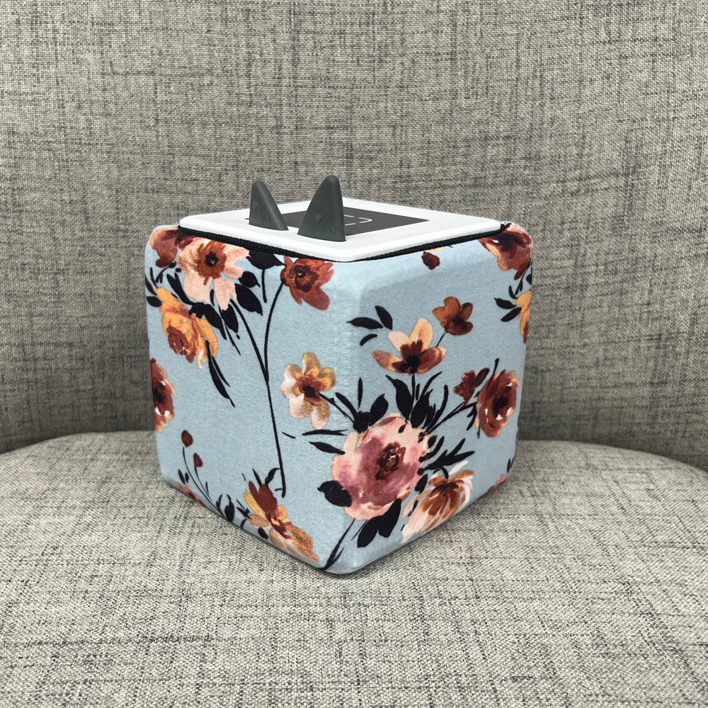 Slate Blue Floral - Cloth Cover