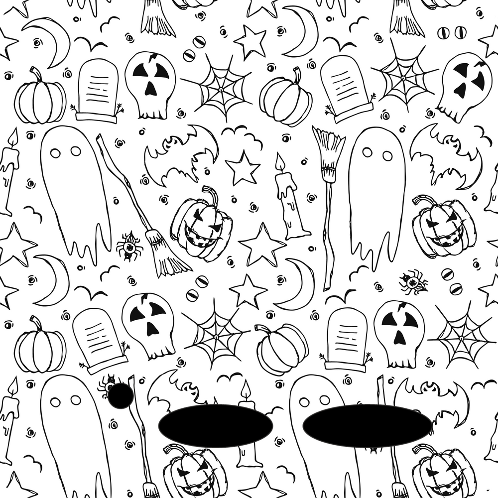Protective Stickers - Halloween Sketch