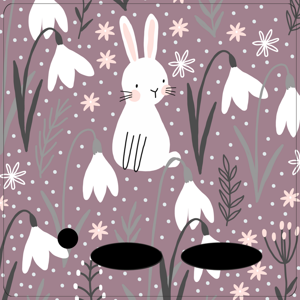 
                  
                    Protective Stickers - Purple Bunny
                  
                