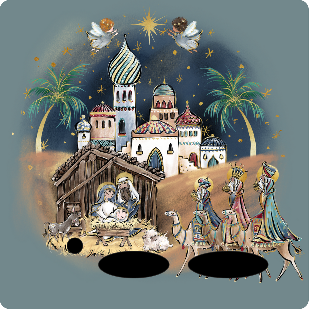 Protective Stickers - Manger Scene